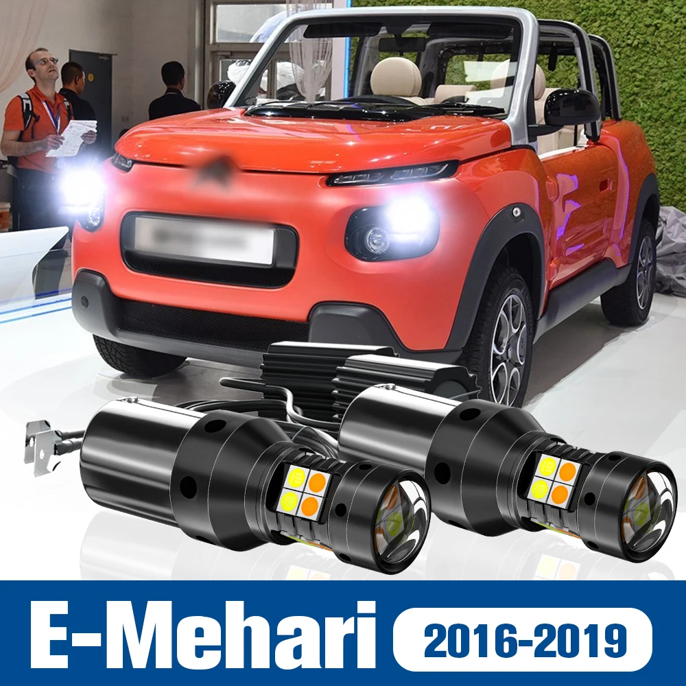 

2pcs LED Dual Mode Turn Signal+Daytime Running Light DRL Accessories Canbus For Citroen E-Mehari 2016-2019 2017 2018