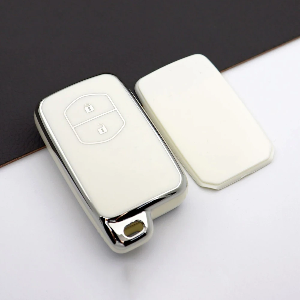 

Чехол для автомобильного ключа из ТПУ, 2/3/4 кнопки, Брелок дистанционного управления для Toyota RAV4 Land Cruiser Camry Aqua Prado Corolla Prius, 2013 2014