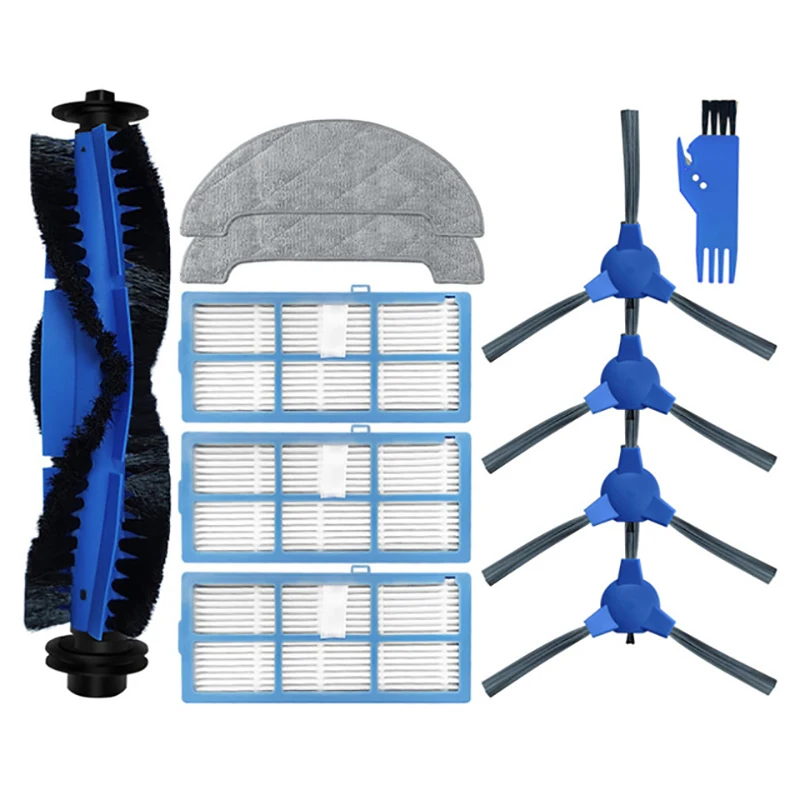

For Proscenic 850T Vacuum Cleaner Main Brush Side Brush HEPA Filter Mop Cloth Rags Roll Brush Replacement Parts
