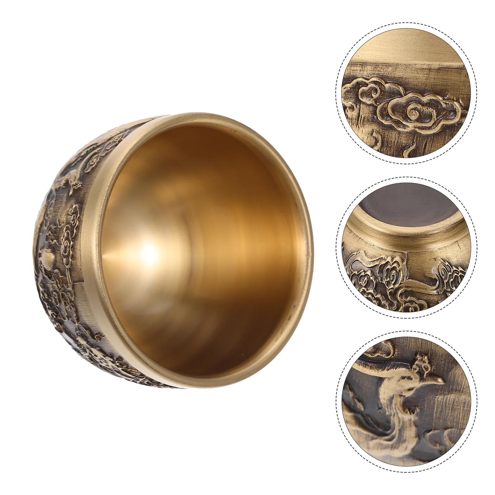 

Cup Tea Cups Gobletoffering Vintage Bowl Brass Water Chinesejapanese Medieval Small Teacup Coffee Holder Sake Mug Chalice