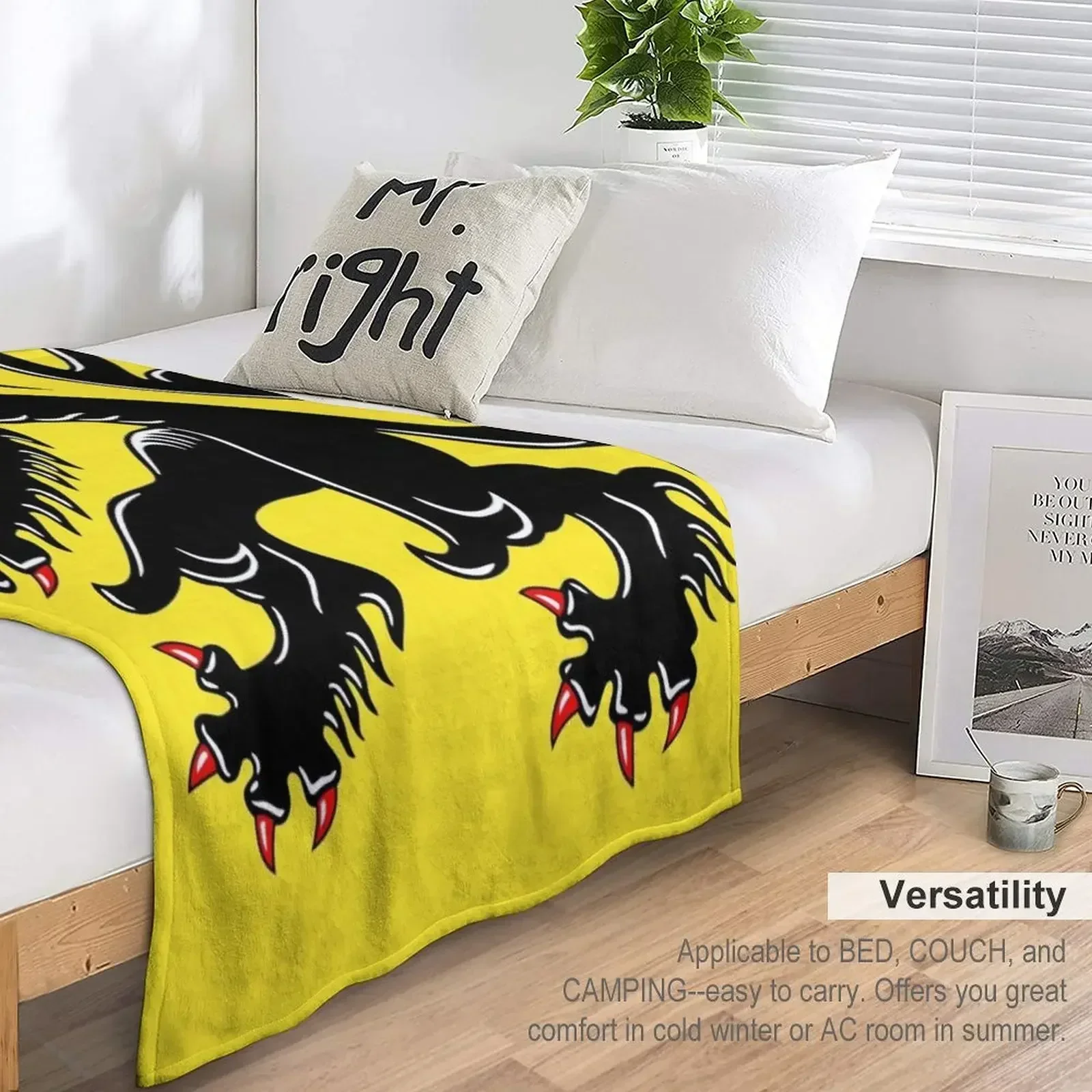 Одеяло с флагом Фландрия декоративное одеяло для пикника самые мягкие одеяла и