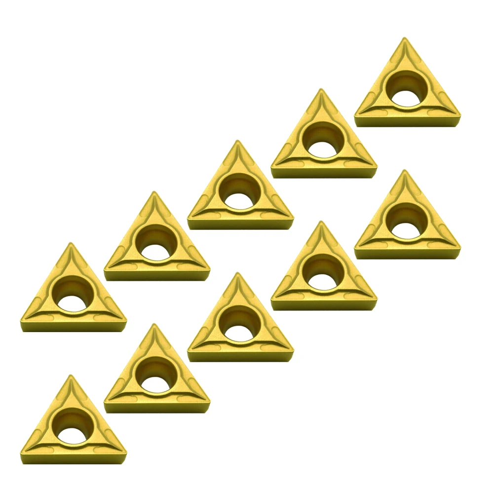 

Universal CNC Insert Carbide Insert 10PCS Accessories Cutter Indexable Gold TCMT 16T304 US735 TCMT32.51 High Qulity