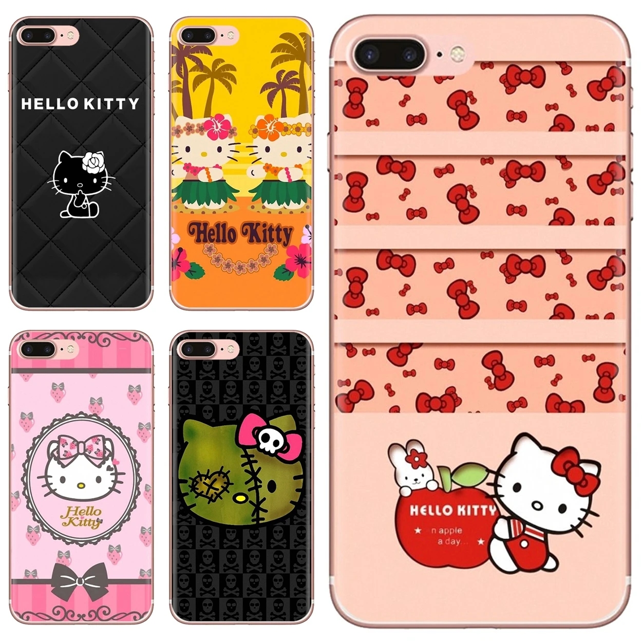 Чехол с рисунком hello Kitty для Samsung Galaxy Note 3 4 5 8 9 S3 S4 S5 Mini S6 S7 Edge S8 S9 S10 Plus - купить по