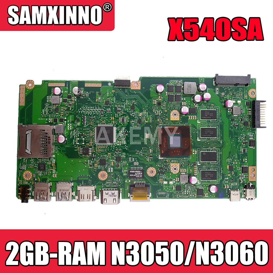 

Новая материнская плата X540SA REV 2,0 для Asus X540 X540S X540SA X540SAA, протестированная Материнская плата ноутбука ок 2GB-RAM N3050/N3060 CPU