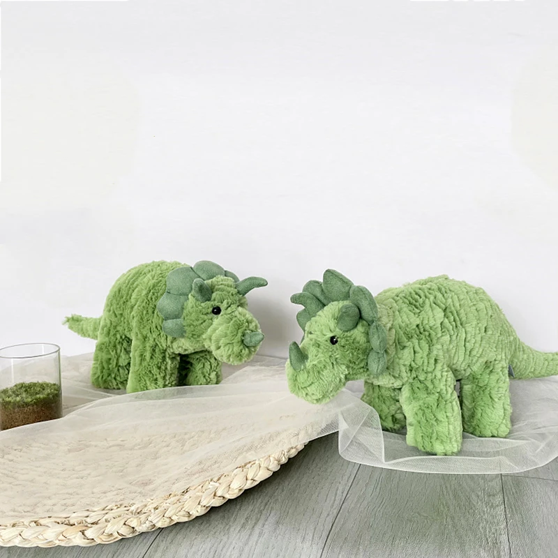 

Милые пушистые плюшевые игрушки, набивные животные, Herbivorous, кукла динозавра, прекрасные красные зеленые плюши динозавра, подарки для домашн...