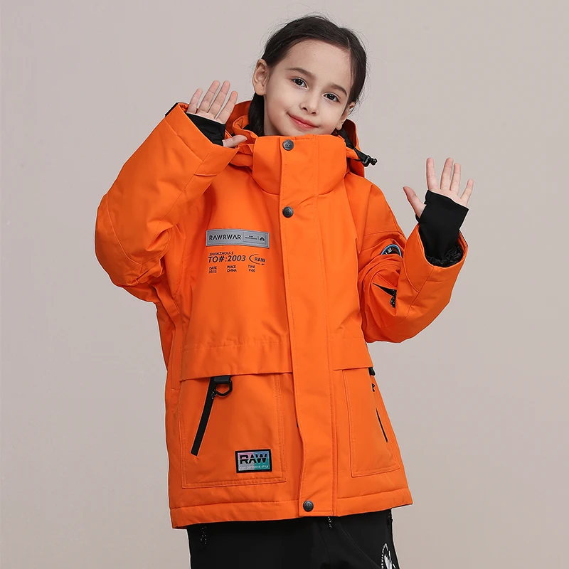 2023 Children's Ski jacket Brands Winter High Quality Children Windproof Waterproof Snow Winter Boy Ski and Snowboard Jacket