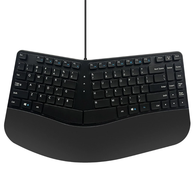 

Ergonomic Keyboard, Wired Split Keyboard with Wrist Support Natural Typing Keyboard for WindowsAndroid X3UF