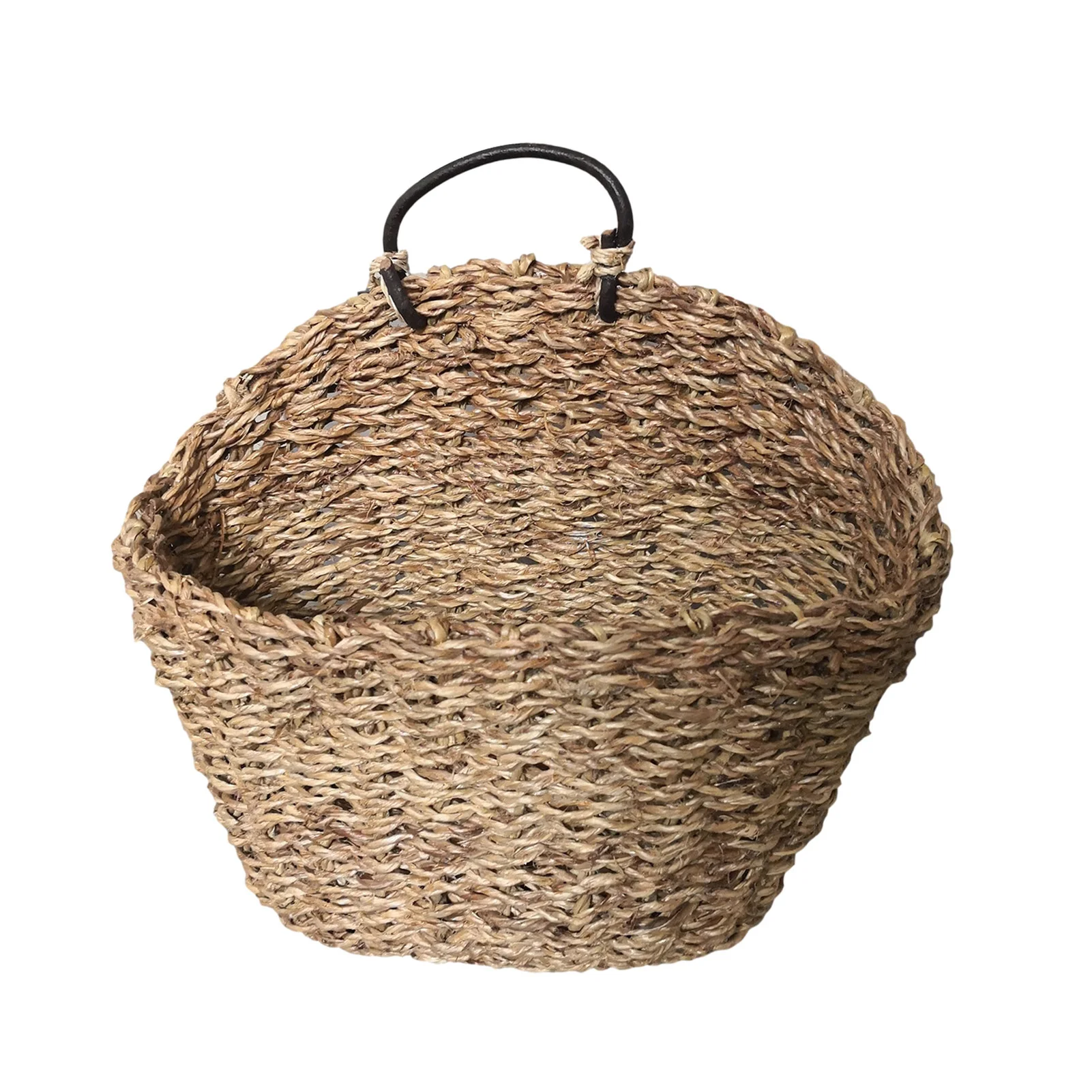 

Wall Woven Hangings Basket Flower Pot Holder Basket Decorative Jute Rope Belly Basket Exquisite Storage Organizer Wall-mounted