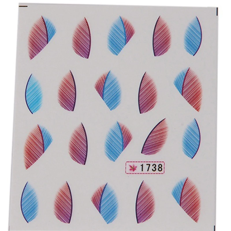 Фольга для ногтей перо розовая и синяя фольга бумажная переводная наклейка
