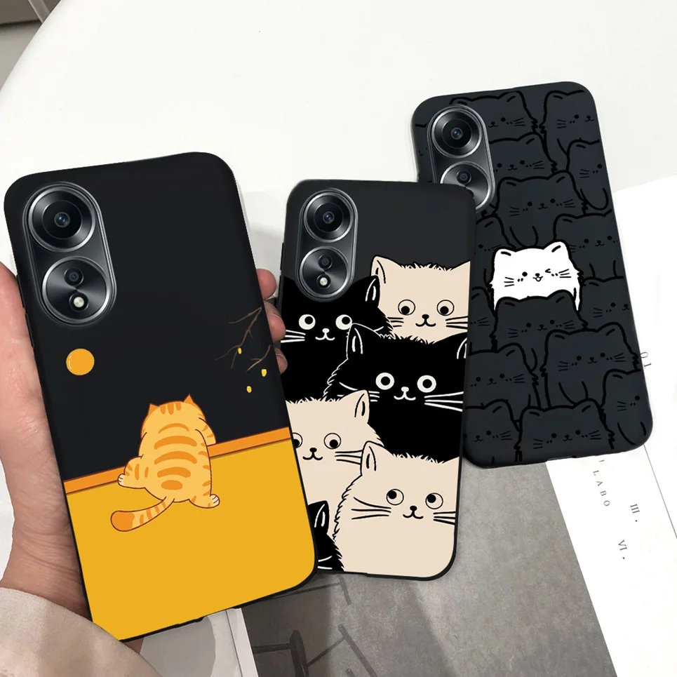 Крутой стильный мультяшный задний чехол для Oppo A58 4G 2023 детская модная задняя