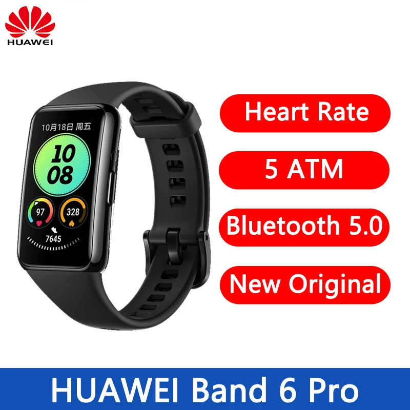 

Смарт-браслет HUAWEI Band 6 Pro, 1,47 дюйма, AMOLED, Bluetooth 5,0, пульсометр