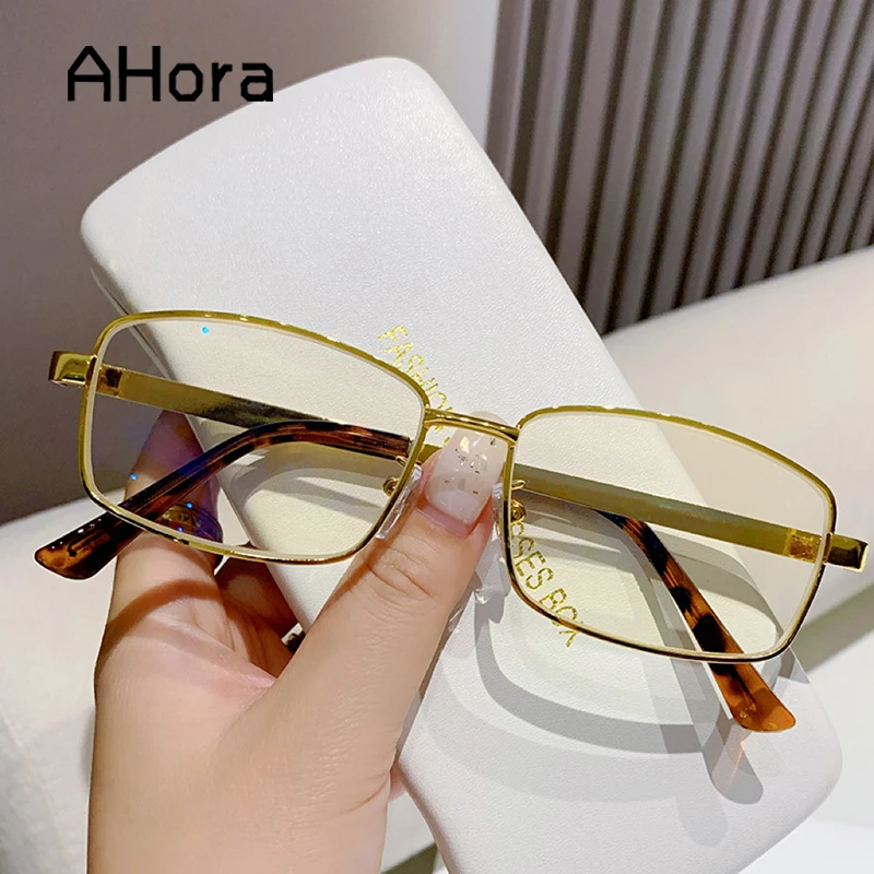 

Ahora Ultralight Square Mens Reading Glasses Full Frame Blocking Blue Light Presbyopic Eyeglasses +1.0+1.5+2.0+2.5+3.0+3.5+4.0