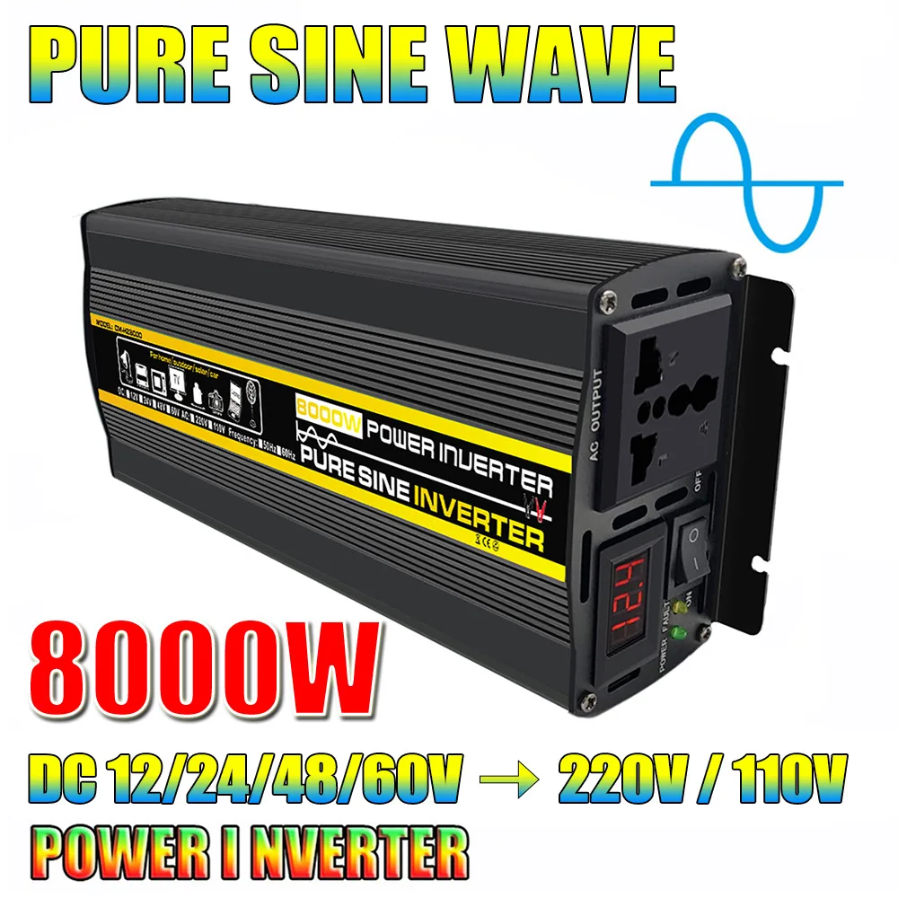 110v-220v-pure-sine-wave-inverter-dc12v-24v-to-ac-220v-voltage-50hz-power-solar-portable-power-bank-converter-solar-inverter