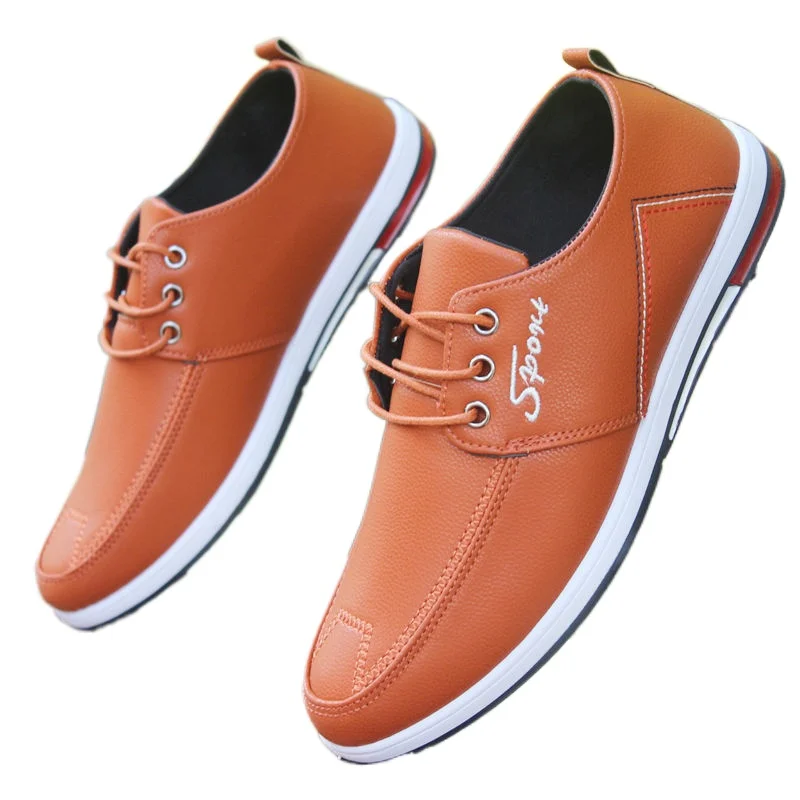 

Young Men's Soft Bottom Lightweight shoes New Breathable Men's Casual Leather Shoes Comfortable Driving shoes S9840-S9848 C1