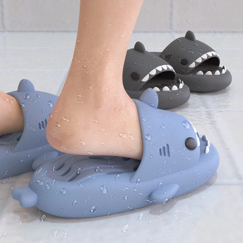 

Shark Summer Couple Slippers Soft Non-slip Cute Cartoon Pattern Shoes Colorful Anime kids shoes for girl shark slippers chausson