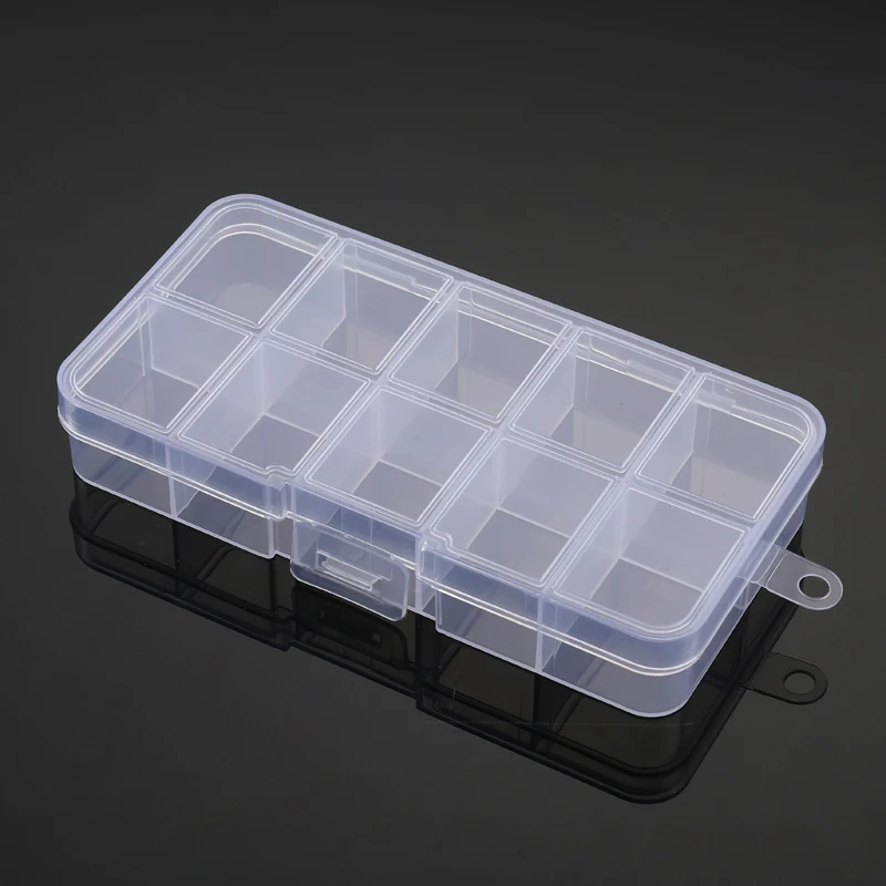 1 шт. многофункциональный прозрачный пластиковый органайзер коробка с сетками