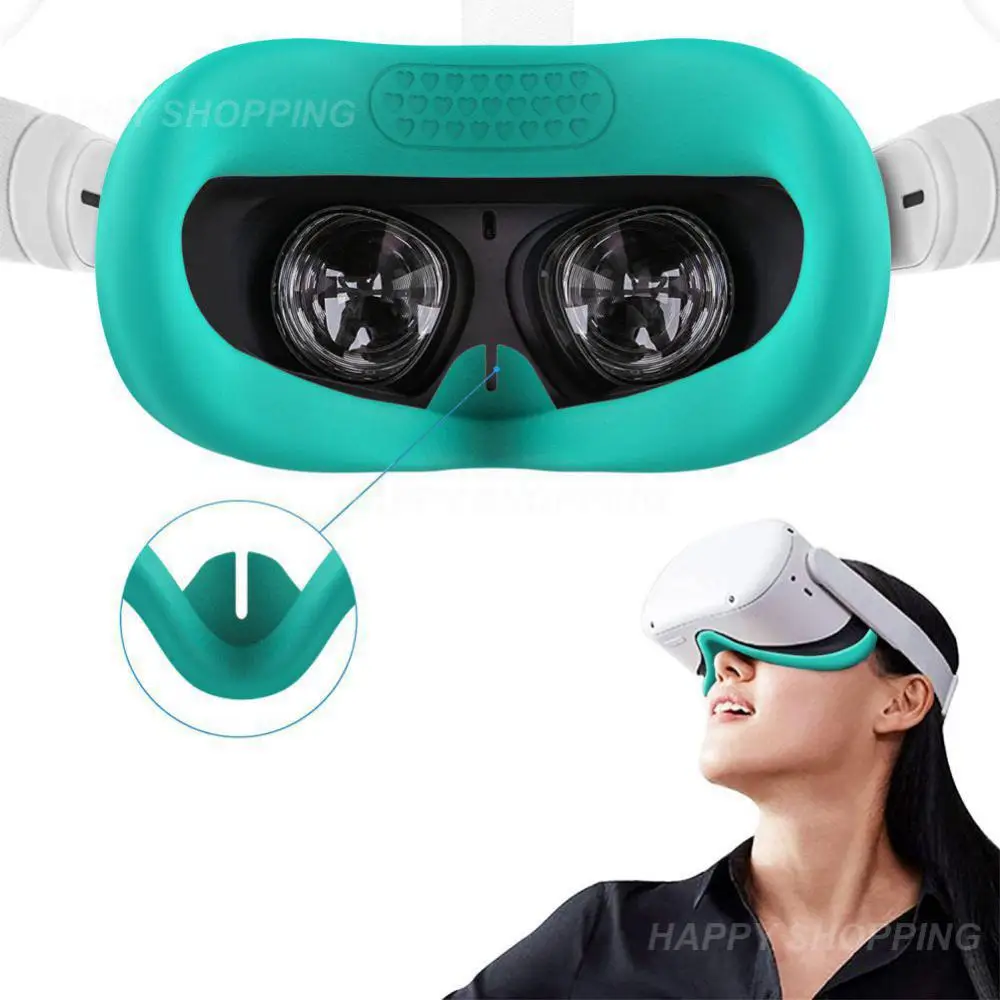 

Vr Protector Cover For Oculus Quest2 Preventing Dust Preventing Scratches Anti-throw Anti-skid Vr Accessories Sweat Guard Cover