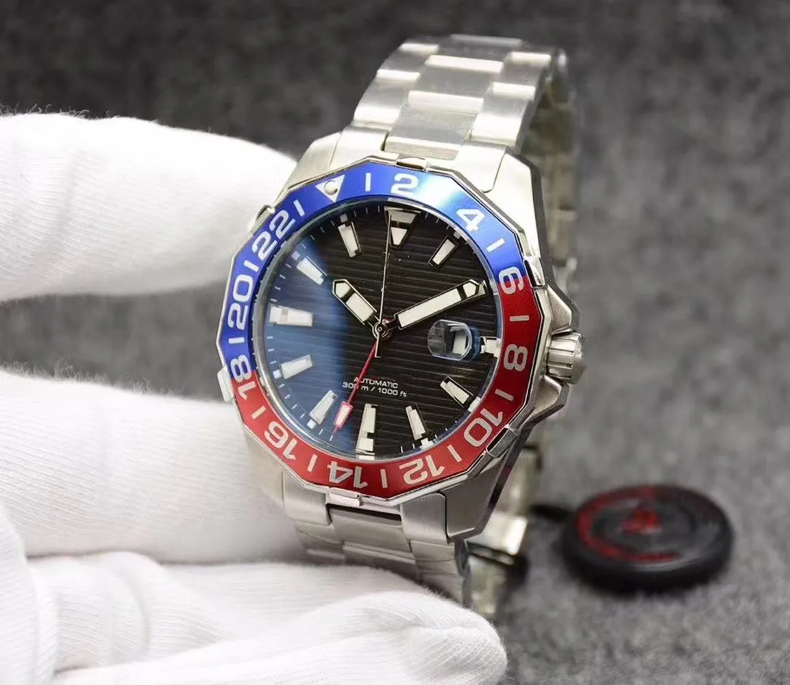 

Мужские часы 2022, классические часы с автоматической цепочкой, керамическое кольцо с жемчугом, часы из нержавеющей стали с механизмом, модны...