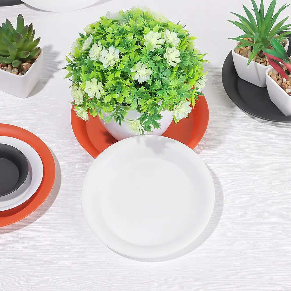 

3Pcs Plastic Heavy Duty Durable Flower Pot Plant Saucer Indoor Outdoor Drip Trays Plastic Tray Saucers