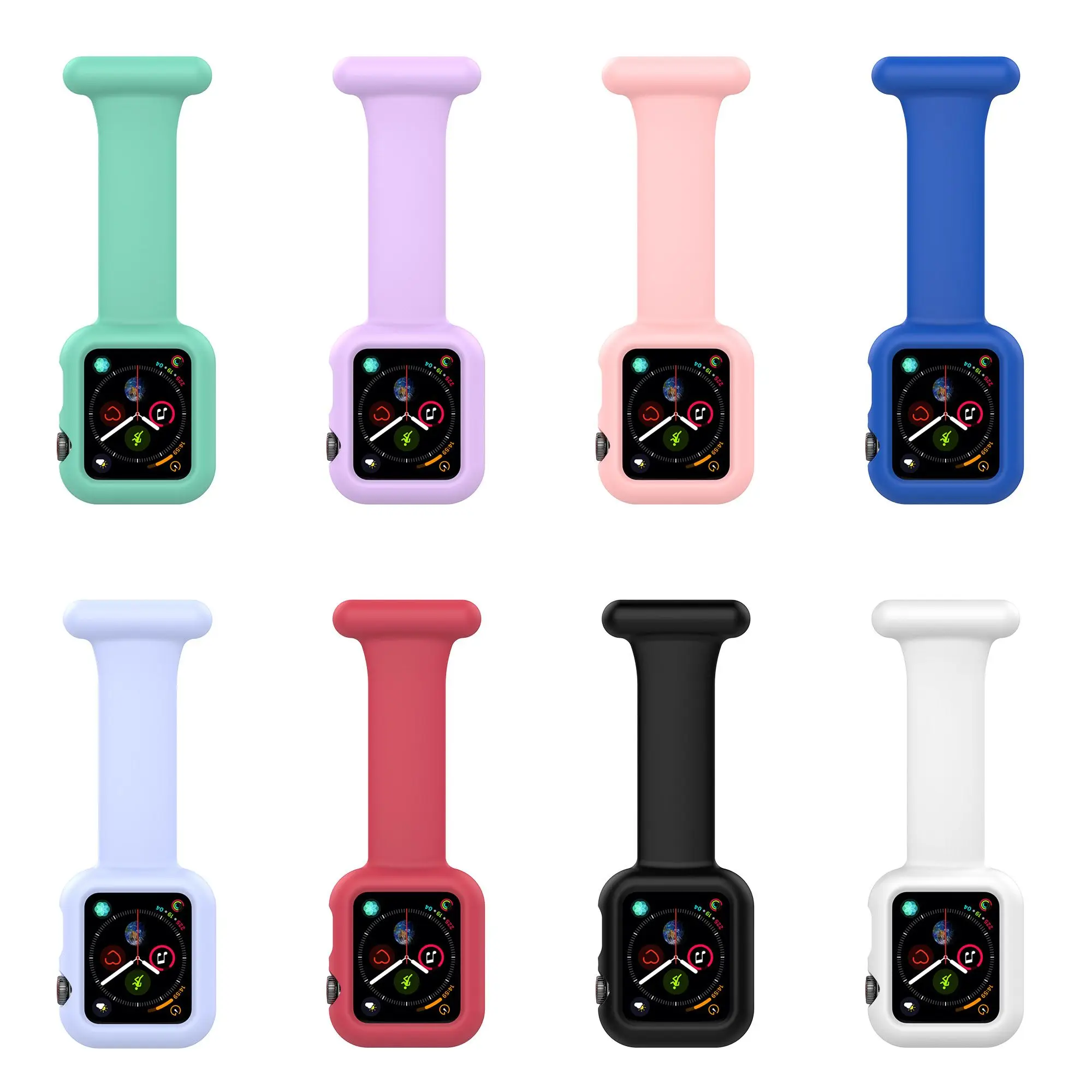 

1PCS Soft Watch Pin Bracelet Nurse for Iwatch Series 3 4 5 6 Se 2 7 for Apple Watch Band 38mm 42mm 44mm 40mm Silicone Band