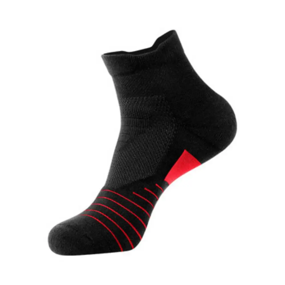 2 Pairs Men Breathable Sports Socks Mesh Comfortable Socks Outdoor Non-slip Anti-dropping Practical Casual Socks