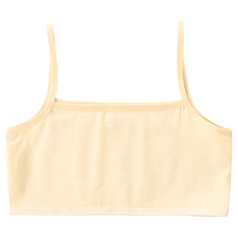 4 шт./компл. хлопковый тренировочный бюстгальтер для девочек-подростков