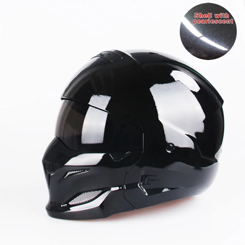 

Scorpion Helmet Harley Retro Motorcycle Black Samurai Helmet Full Helmet Half Helmet Unisex Off Road Helmet