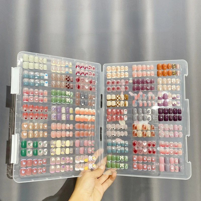 

Nail Tips Display Book Nail Art Showing Shelf Gel Polish False Nails Manicure Collector Box False Tips Display Board Nail Tools