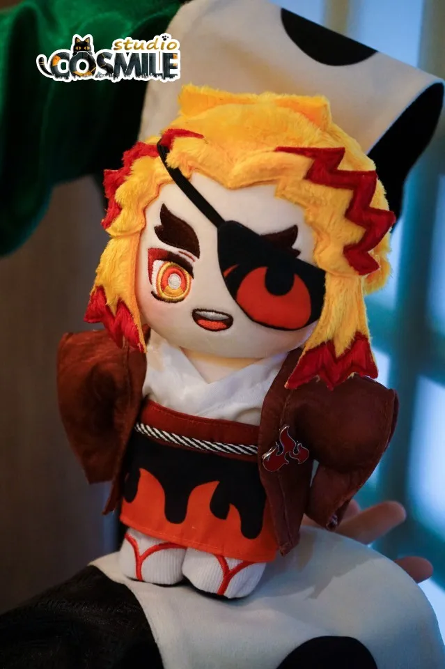 

Anime No attributes Japanese Flame Yukata Kimono Costume for Rengoku Kyoujurou Plushie Stuffed Toy 20cm Plush Doll Clothes Sa