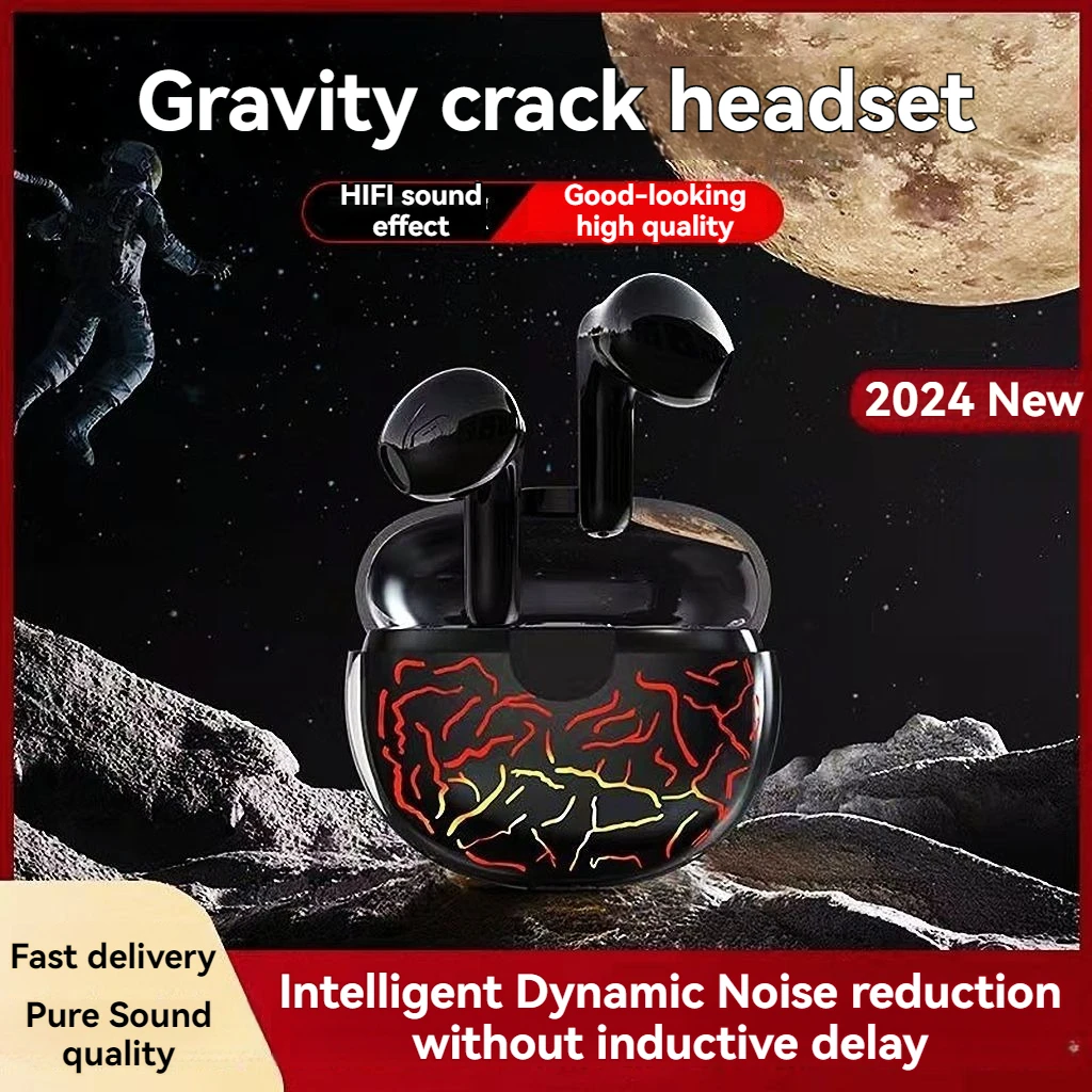 Новинка 2024 беспроводные Bluetooth наушники светящиеся Quicksand игровые с активным