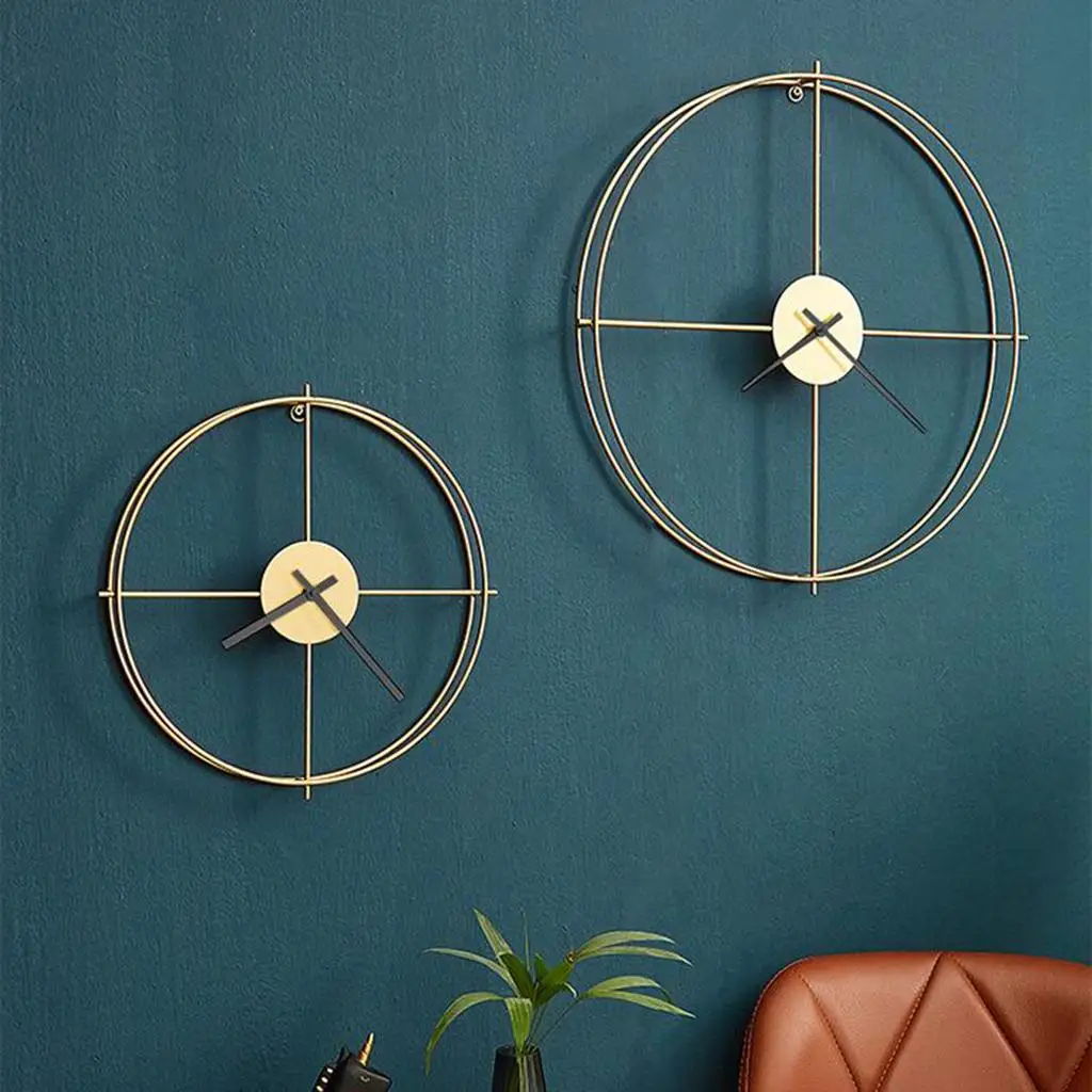 14 &quot/20&quot железные настенные часы 3D бесшумные внутренние декоративные подвесные