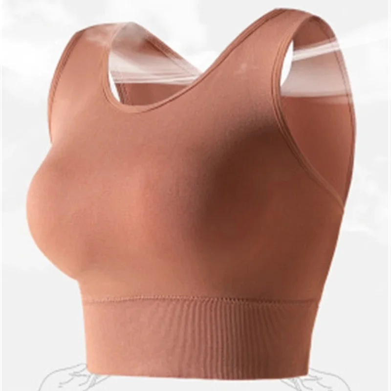 

Sports Bra Breathable Yoga Brassiere Fitness Women Seamless High Impact Padded Underwear Vest Wireless Bra Tube Top Sports Top