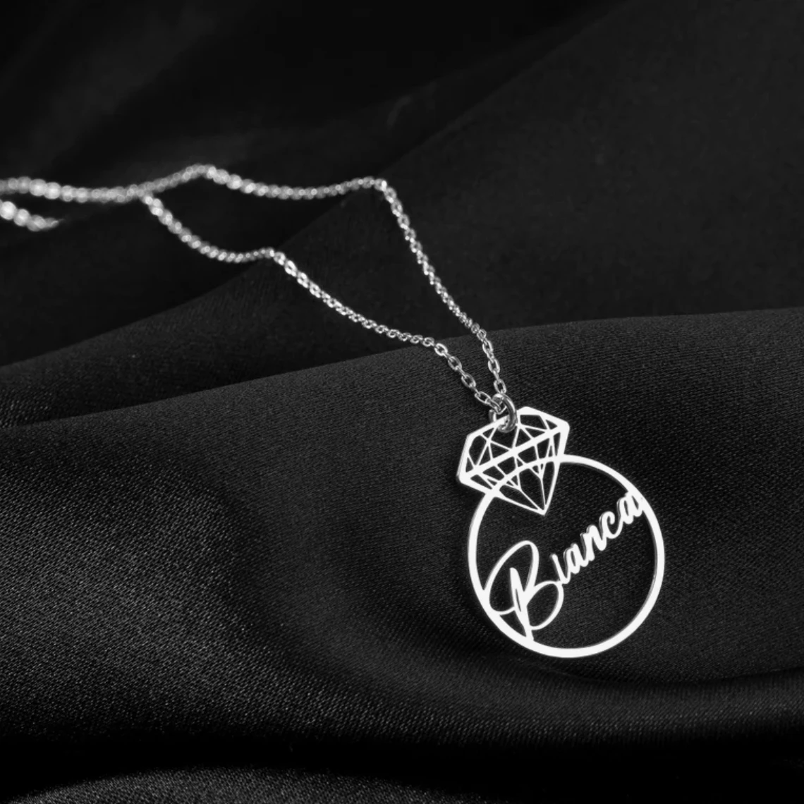 Ожерелье с именем на заказ женские любимые ювелирные изделия из нержавеющей