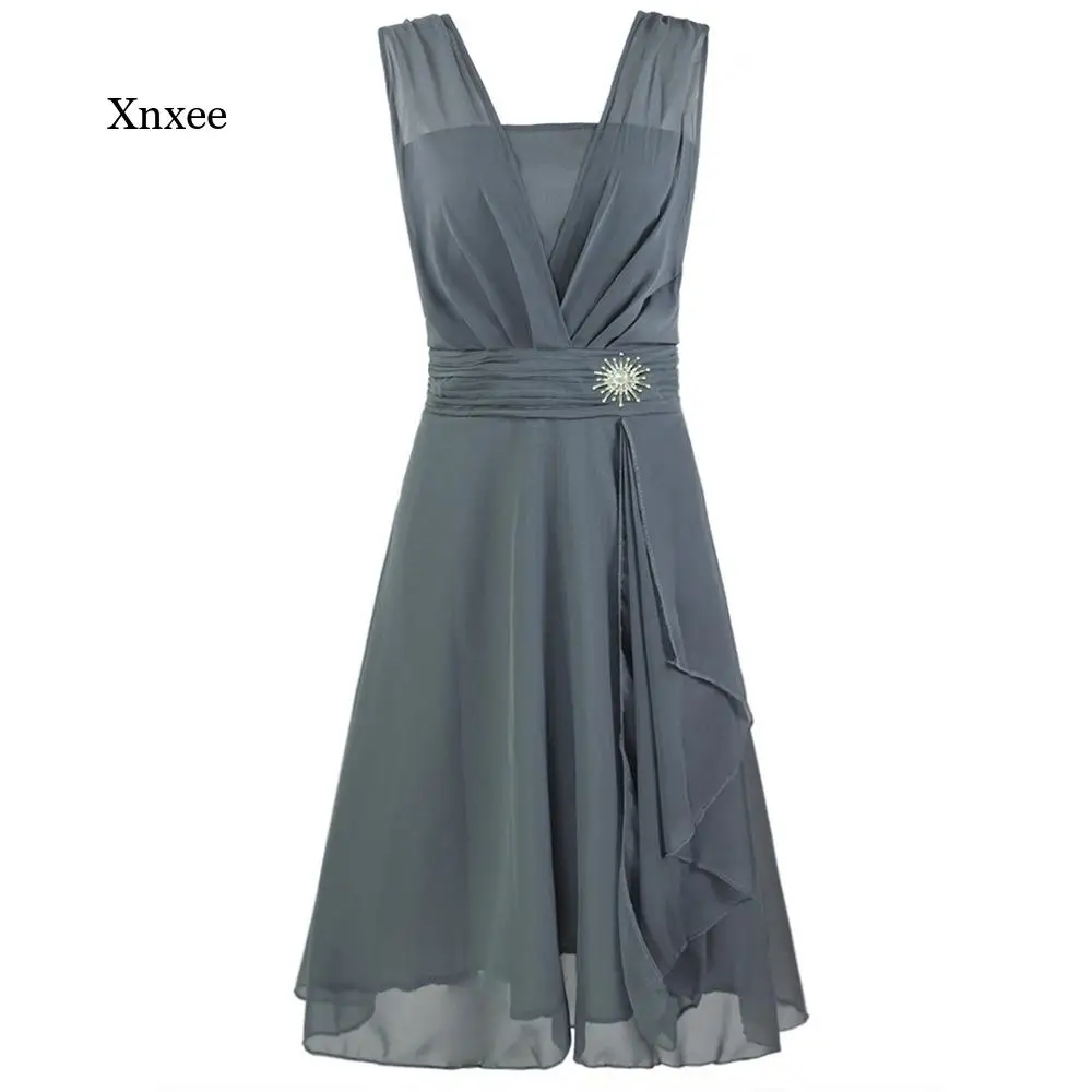 Женское бальное платье без рукавов с высокой талией и V-образным вырезом |