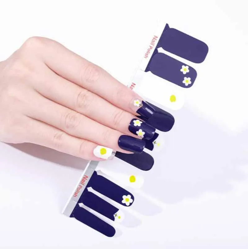 Полное покрытие самоклеящиеся наклейки для дизайна ногтей милые обертывания