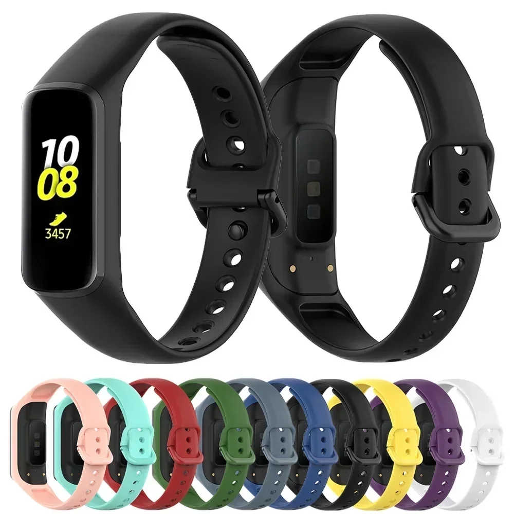 Фото Спортивный силиконовый ремешок для Samsung Galaxy fit-e SM-R375 fit e, сменный браслет для смарт-браслета, браслет для fit e R375 Correa №1