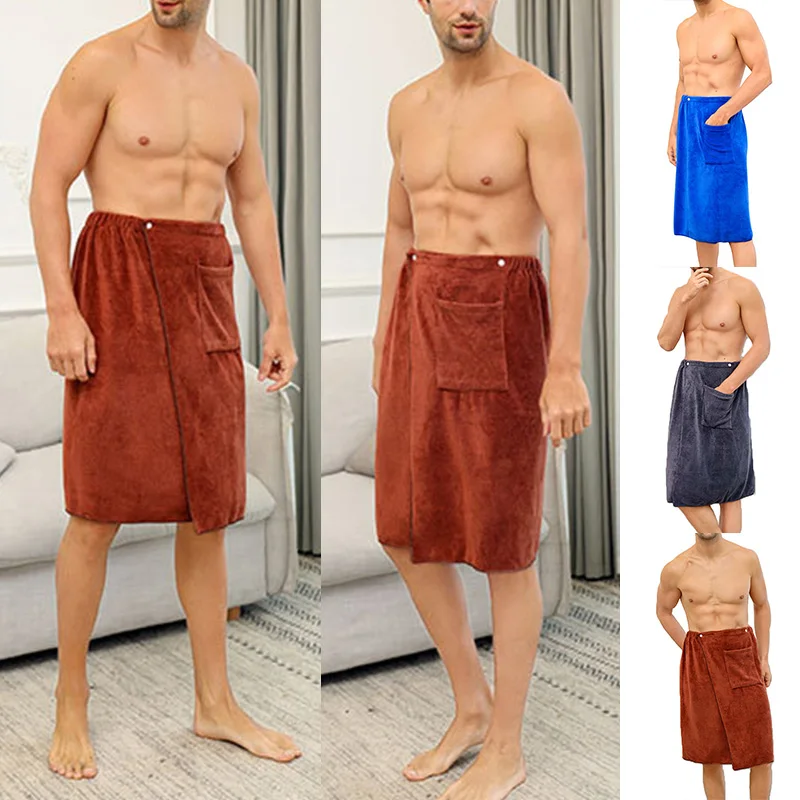 

Man Wearable bath towel BF Bath Towel With Pocket Magic Mircofiber Soft Swimming Beach Towel Blanket toalla de playa 70*140cm
