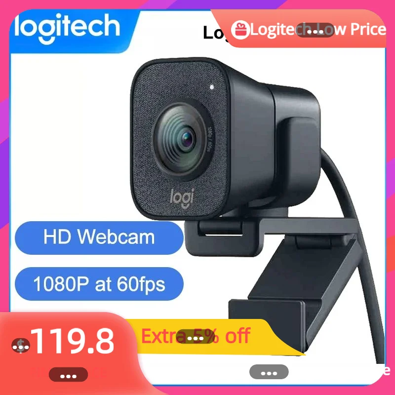 Оригинальная веб-камера Logitech 1080P StreamCam 60fps потоковая веб-камера с USB-C и Buillt в микрофонной веб-камере