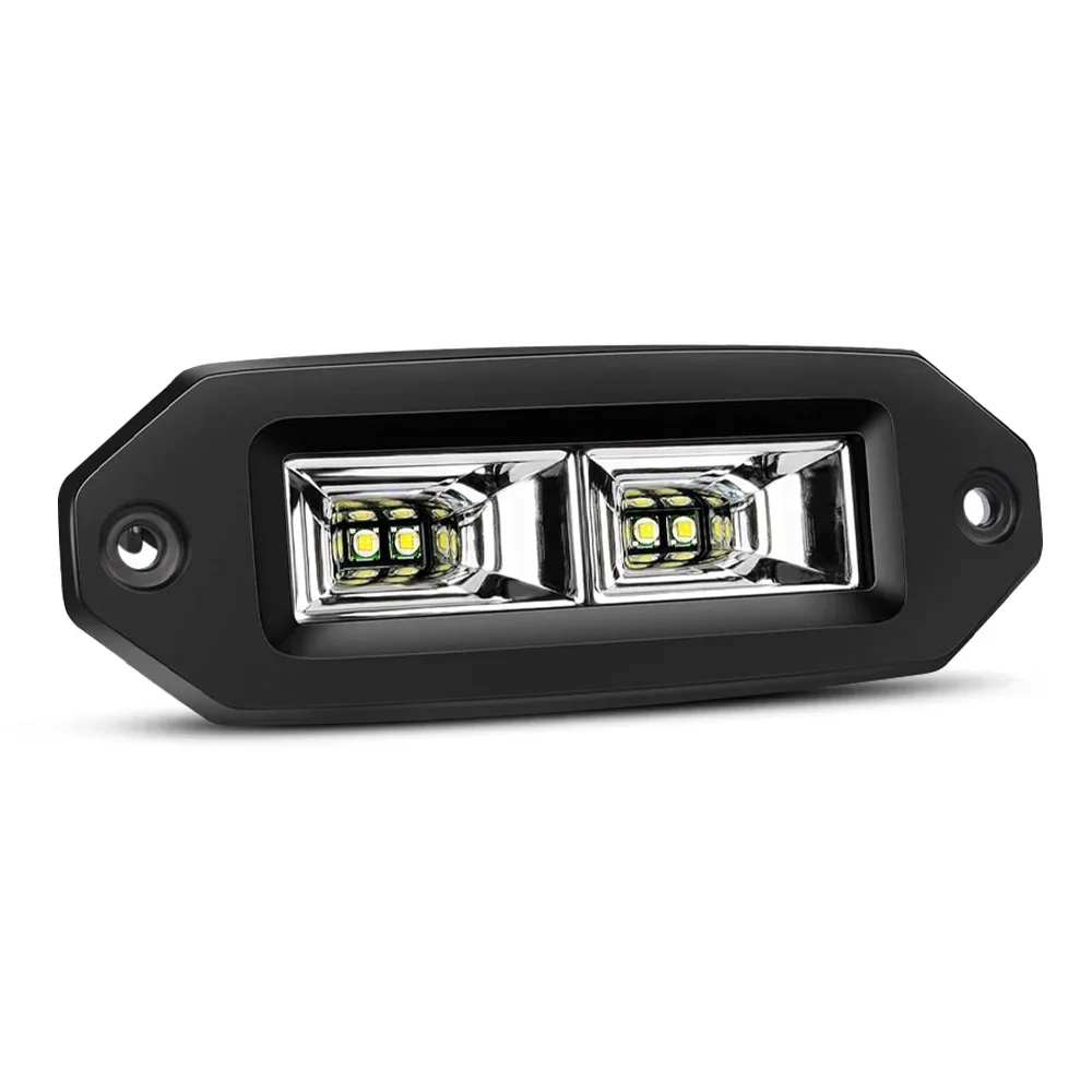 

40 Вт 6-дюймовый прожекторный светодиодный рабочий фонарь для бега, освещение для вождения, заподлицо, рабочие светодиодные планки, 12 В 24 В, внедорожный 4x4, вилочный погрузчик с прицепом