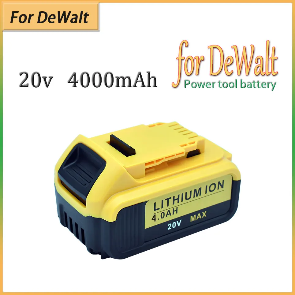 

20V 4000mAh For Dewalt DCB200 Replacement Battery Compatible with For Dewalt 20V Tools DCB120 DCB182 DCB200 DCB609 Battery