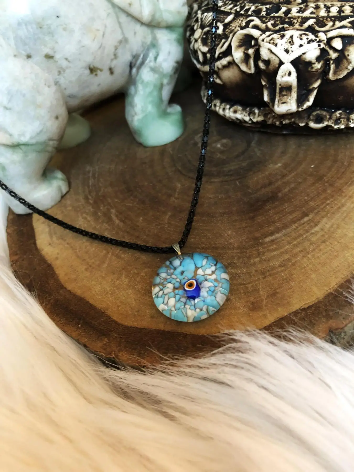 

Murano Camı Handmade Women Necklace Mrn10