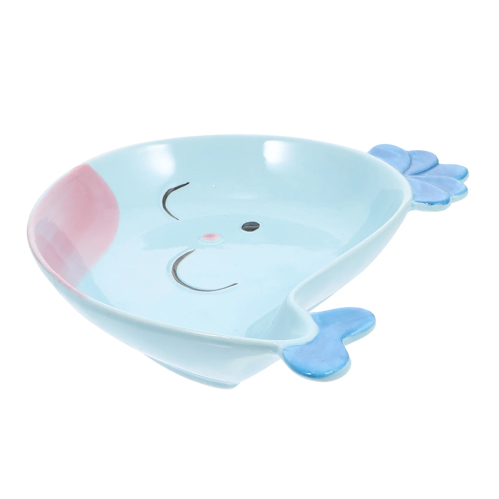 

1PC Home Child Plate Interesting Whale Dinner Plate Adorable Home Child Meal Plate for Child Dorm Kids