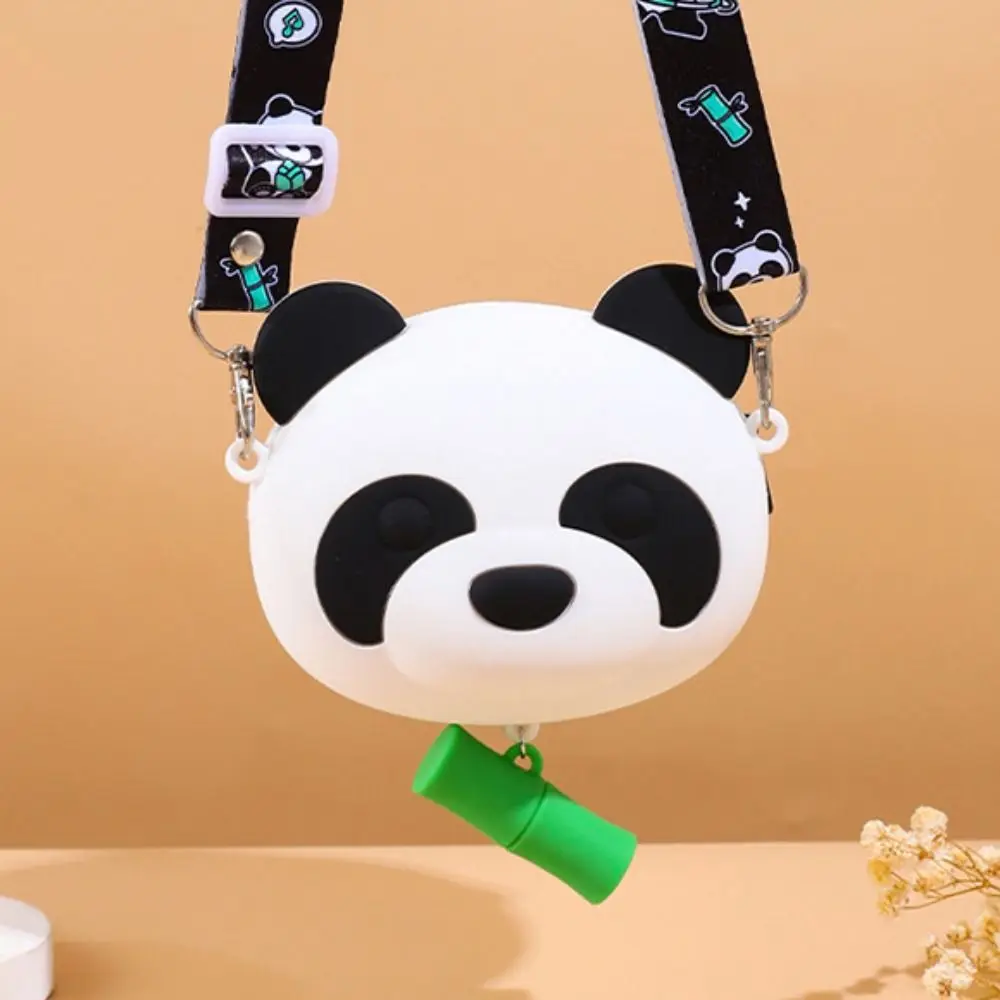 Модная кросс-боди сумка с рисунком панды милая мягкая силиконовая животного из