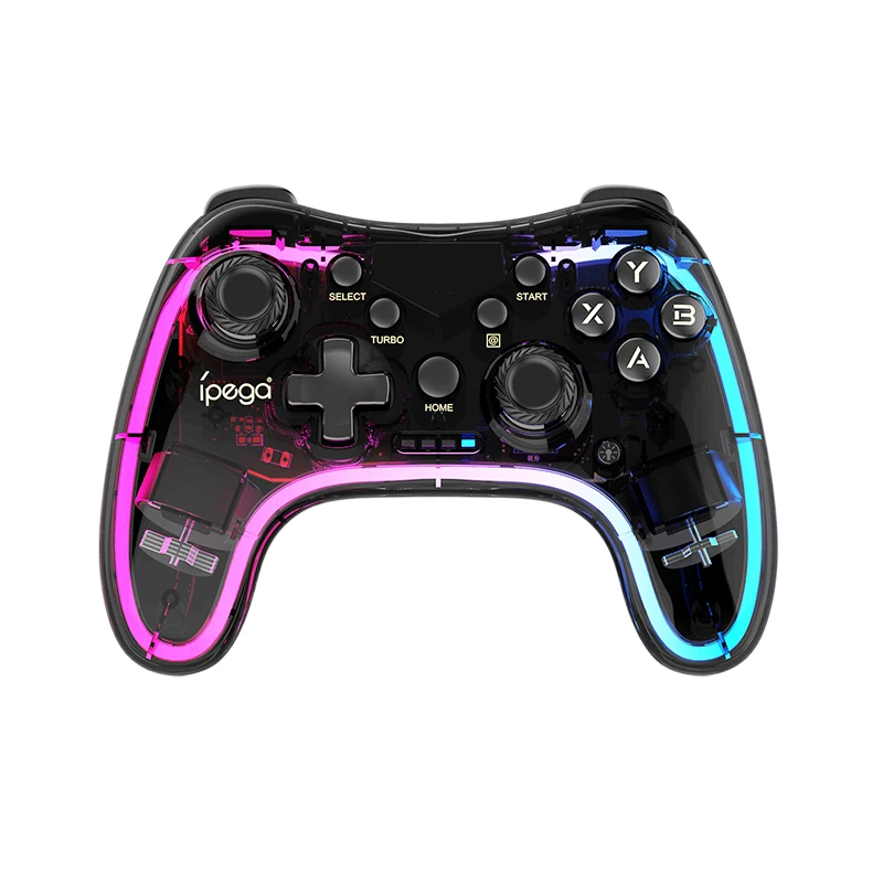 

Bluetooth Game Controller RGB Colorful Transparency Gamepad for Nintendo Switch iOS MFi Games Android Smart Phone