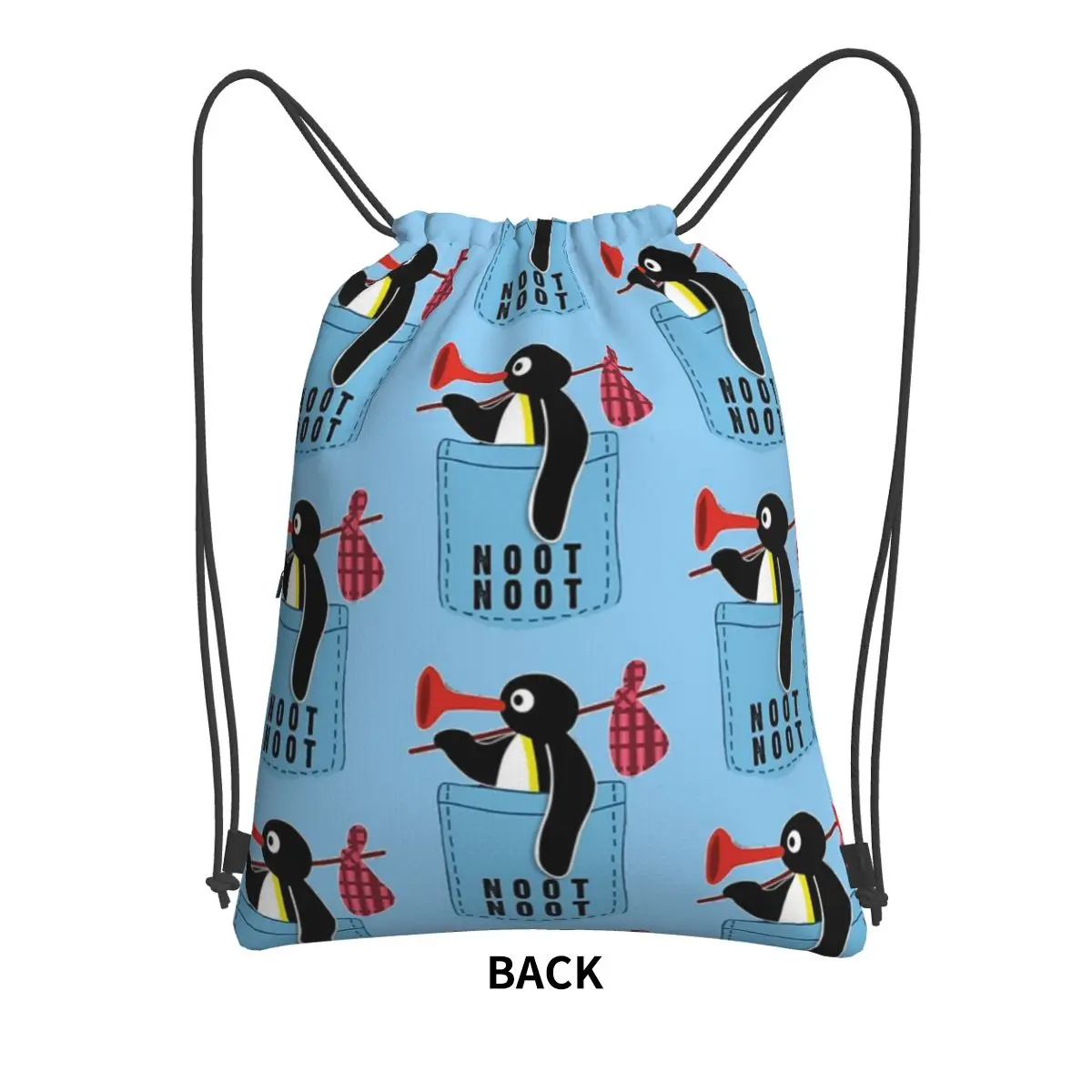 Angry Pingu Noot Pocket Официальный товар Портативные рюкзаки Сумка на шнурке