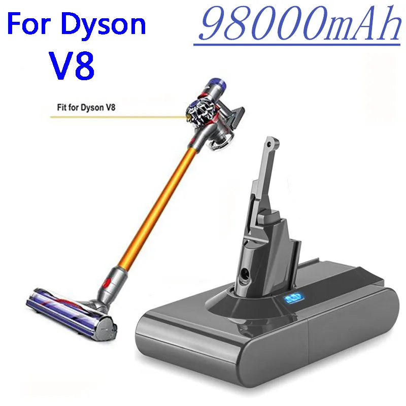 

Dyson V8 21.6V 98000mAh Replacement Battery for Dyson V8 Absolute Cord-Free Vacuum Handheld Vacuum Cleaner Dyson V8 Battery