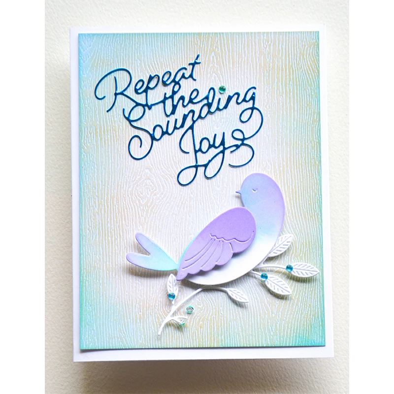 

2023 New Repeat the Sounding Joy Metal Cutting Dies for Holiday Photo Scrapbooking Making Card Embossing Decoration Handicrafts