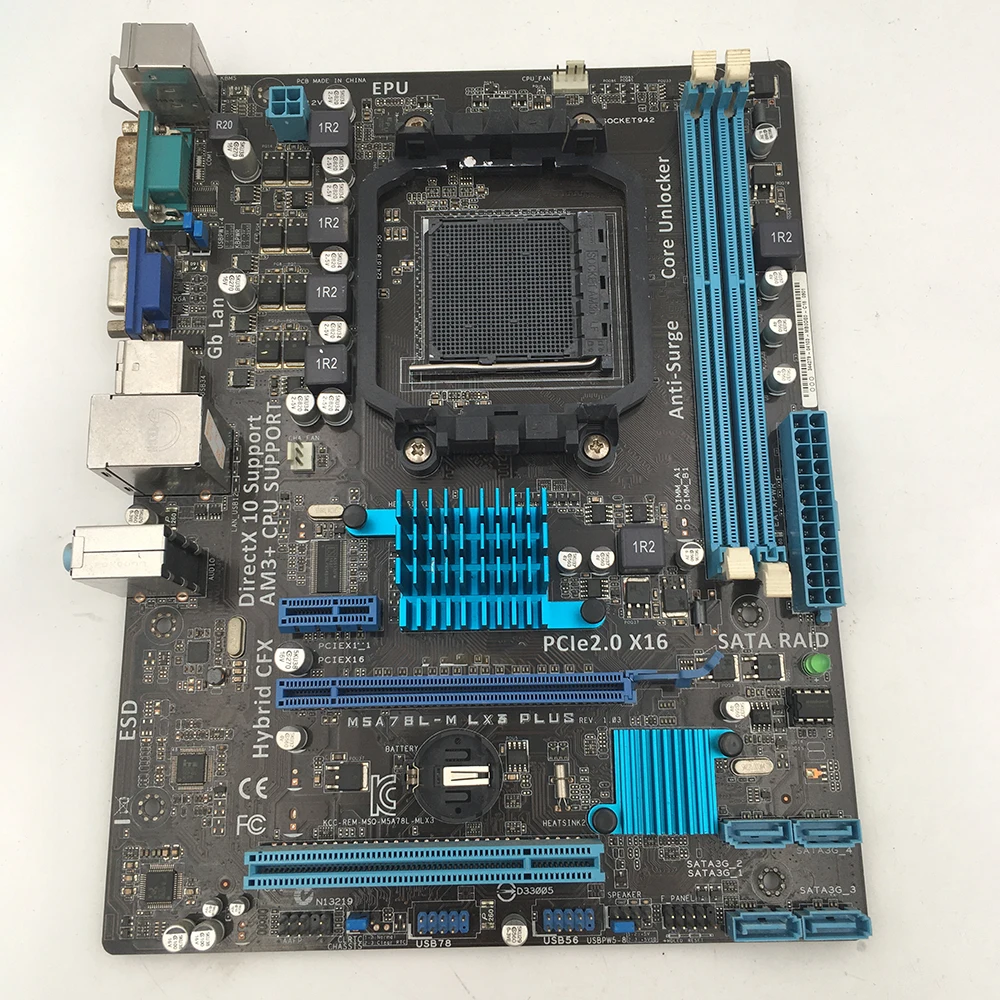 Original All Solid State Desktop Motherboard For ASUS M5A78L-M LX3 PLUS CM1831 AM3/AM3+ 938 DDR3 Fully Tested Good Quality | Компьютеры и
