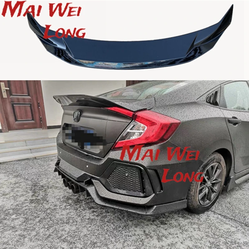 Спойлер заднего крыла для Honda Civic 10 поколения 2016 2017 2018 2019 крылья багажника АБС