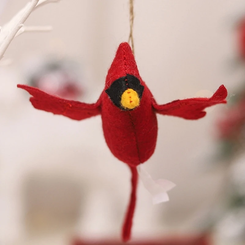 Фестивальные рождественские подвески с мультяшными птицами праздничные